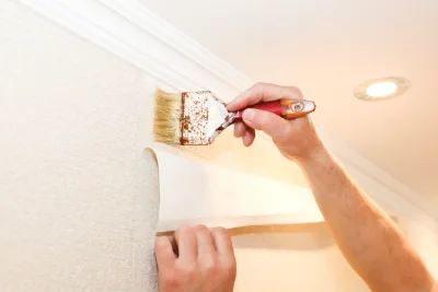 Pose de papier peint à Loperhet — revêtements muraux et toiles de verre